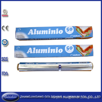 Papier d&#39;aluminium d&#39;emballage d&#39;aliments ménagers doux